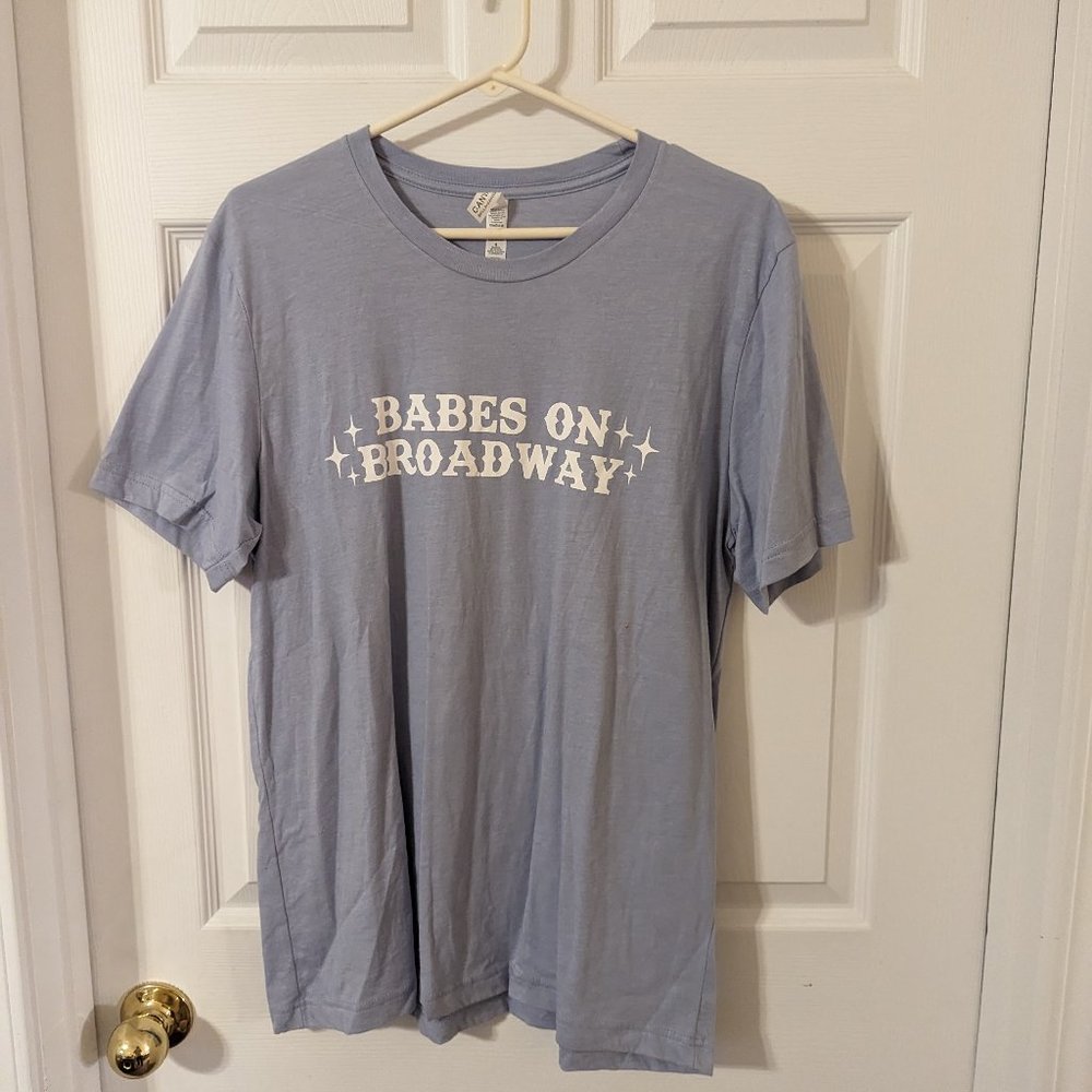 Women's t-shirt, Babes on Broadway, size Lg